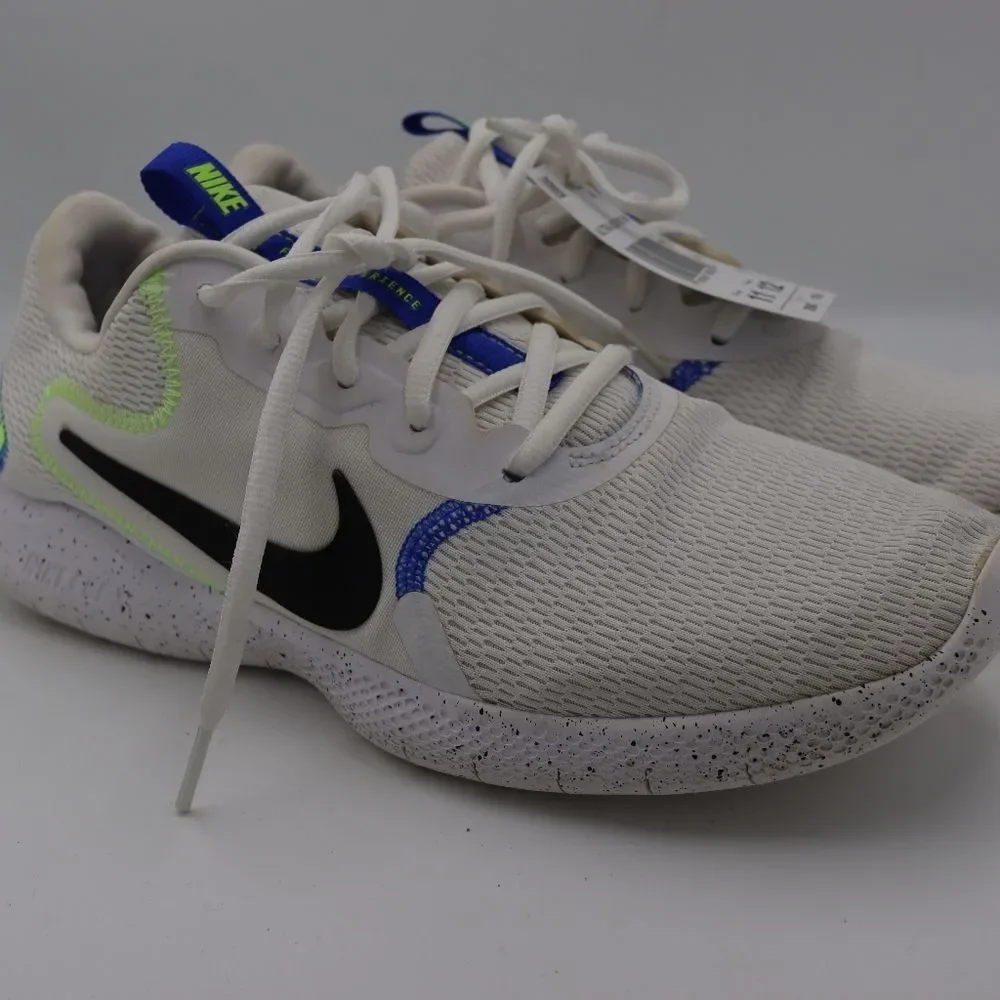 Nike Flex Experience CW5849-100 Women's Sneaker Size 8.5 White/Black/Green